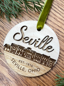 Seville Ohio My town ornament